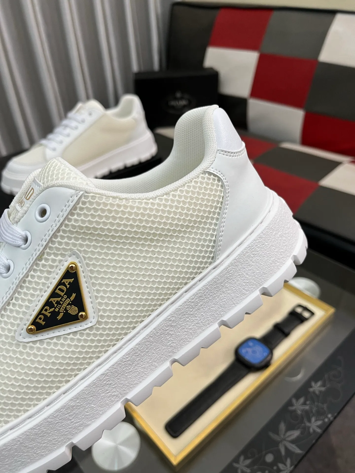Men's Men's Shoes💰440⌚️⌚️《PRADA*》The latest and most popular casual shoes, top brand [seduce] luxury~purchasing agent, top~quality. [Strong] The upper is made of imported breathable special materials ➕ breathable feet (•) with fine workmanship. Original stylish and stylish soft rubber wear-resistant outsole, light and comfortable on the foot, size: 38-445️⃣colors available